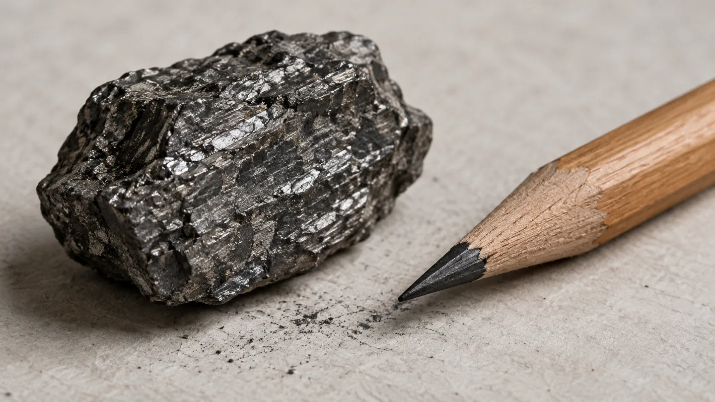 Fragment de grafit și creion pe hârtie neutră.