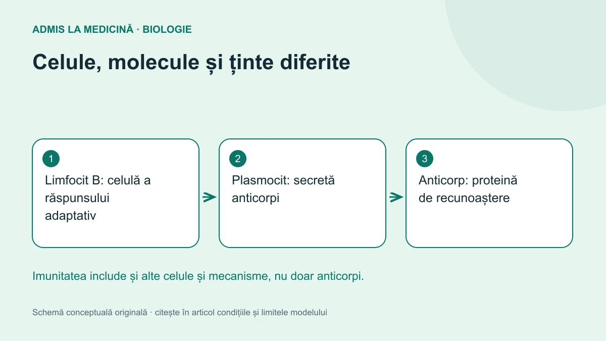Celule, molecule și ținte diferite. Schemă conceptuală originală Admis la Medicină.